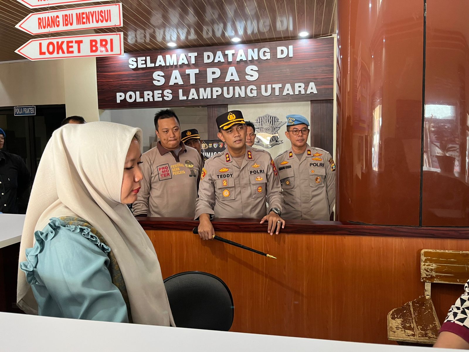 Kapolres Lampung Utara Tiba-Tiba Sidak Ruang Pelayanan, Kenapa ya? 