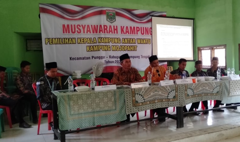 Musyawarah PAW Kepala Kampung Mojopahit Lampung Tengah, 130 Peserta Berikan Hak Pilih