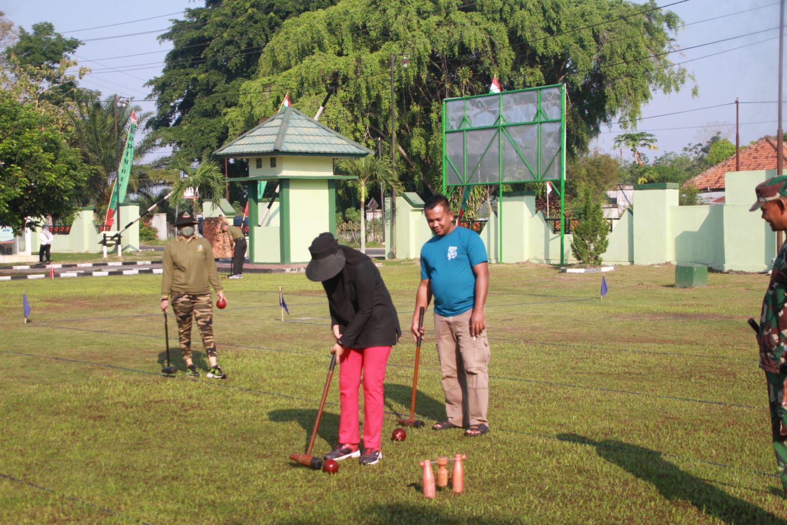 Jelang Tanding, Kodim Tulang Bawang Fokus Latihan Wood Ball