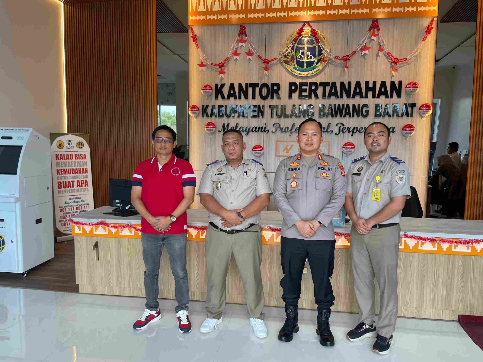Kapolres Tulang Bawang Barat Audiensi dengan Kepala BPN, Ini Tujuannya