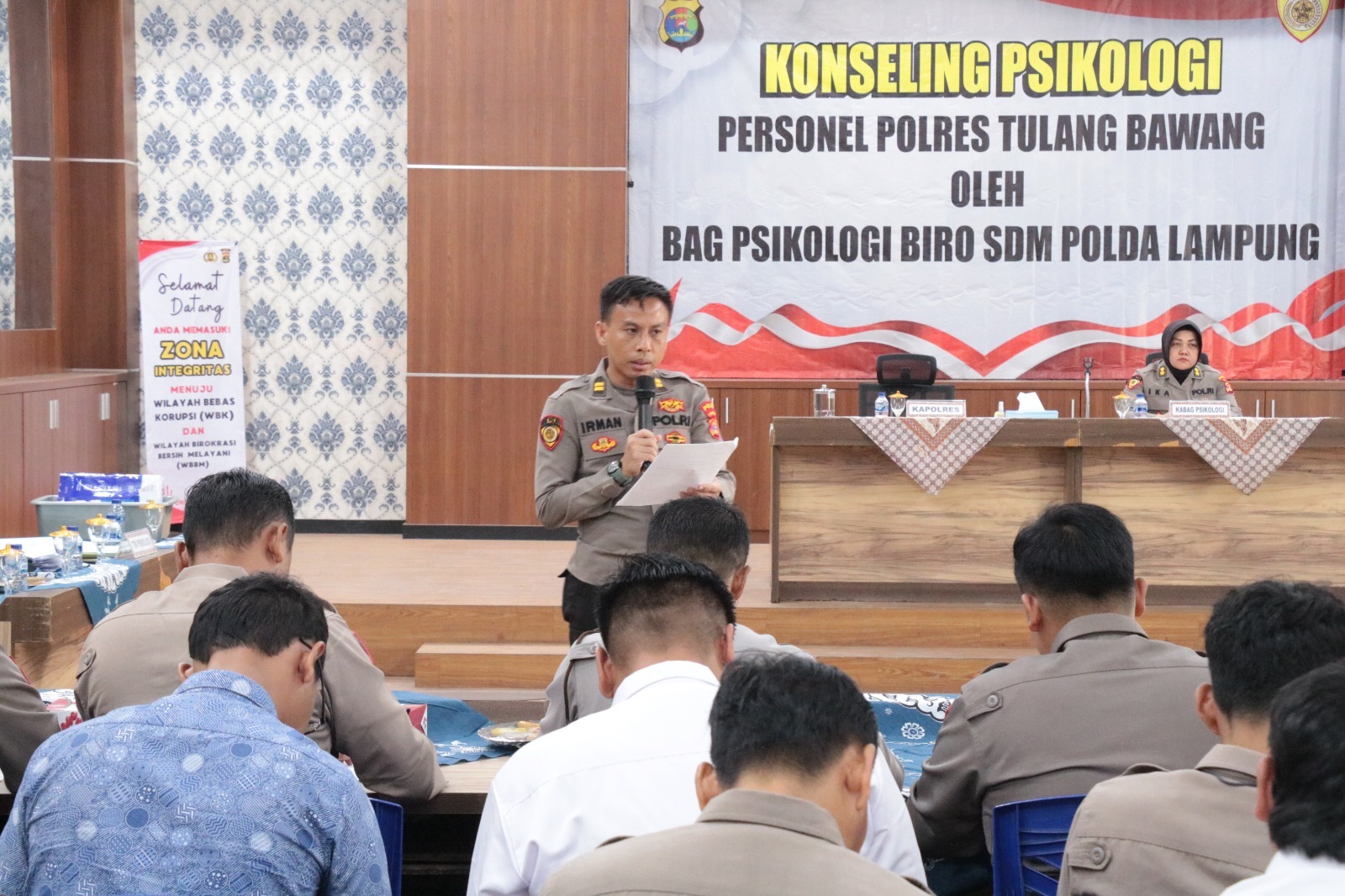 Puluhan Polisi di Tulang Bawang Dapat Konseling Psikologi, Ternyata Ini Tujuannya