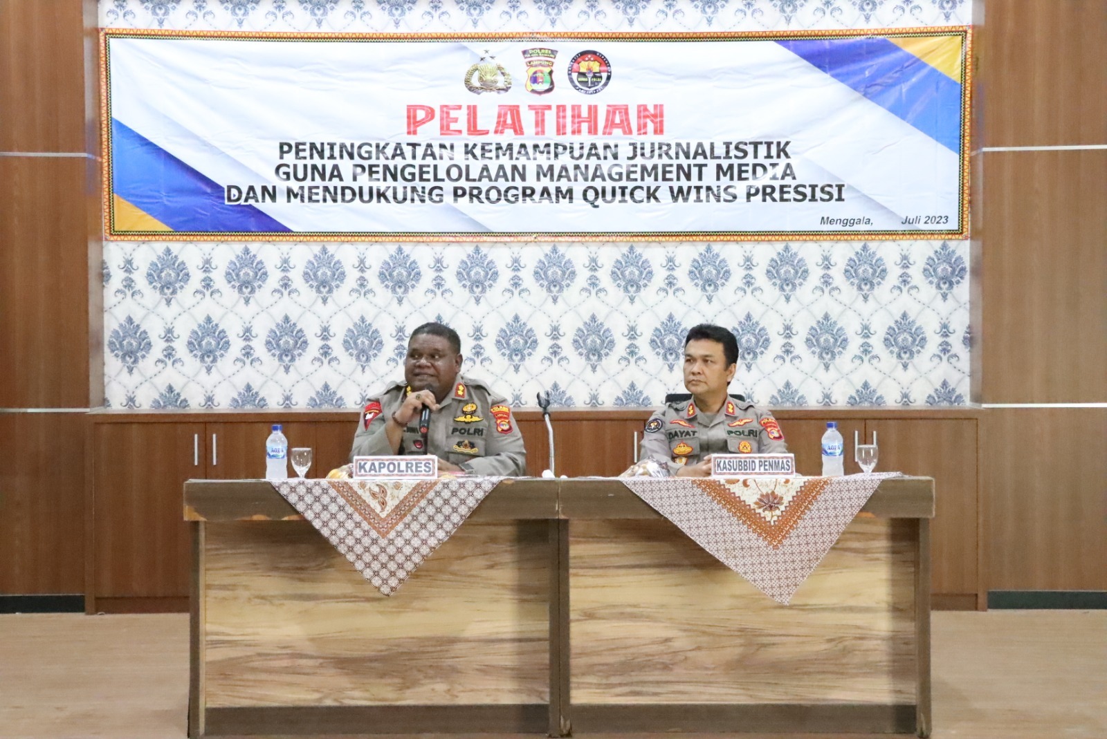 Bhabinkamtibmas Tulang Bawang Belajar Pentingnya Jurnalistik