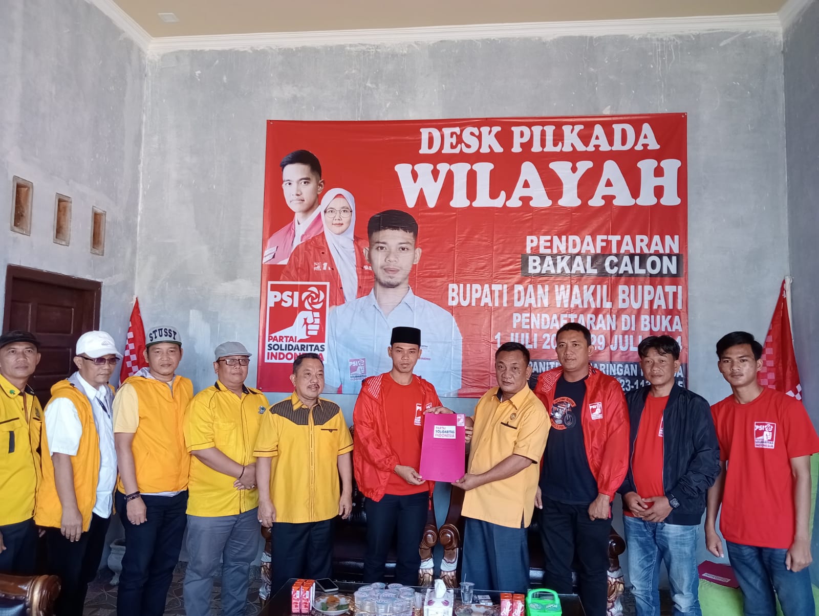 Diwakili DPD II Partai Golkar Tulang Bawang, Ismet Roni Ikut Penjaringan PSI