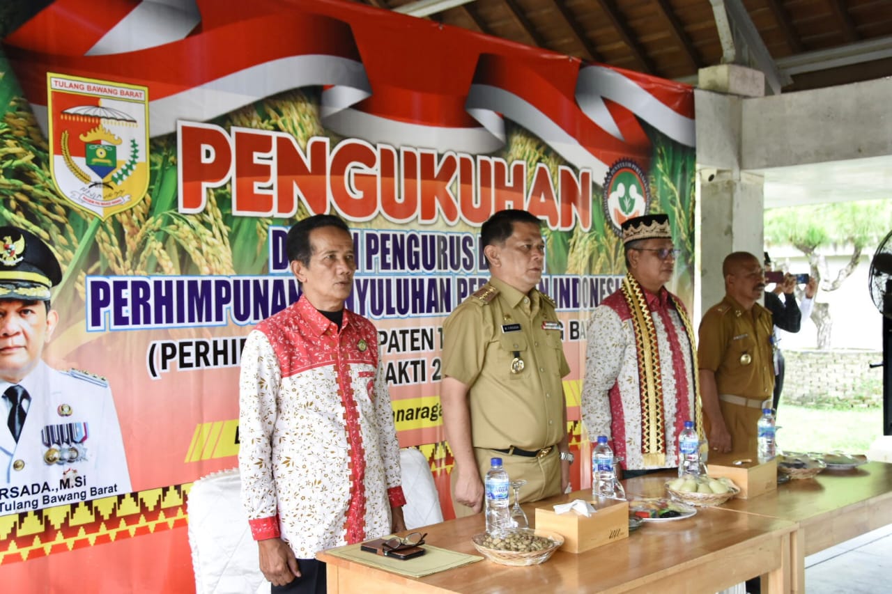 Hadiri Pengukuhan Perhiptani, Begini Pesan Penting Pj Bupati Tulang Bawang Barat 