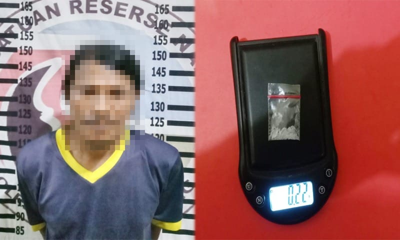 Simpan 0,22 Gram Sabu, Buruh Asal Tulang Bawang Diciduk Polisi