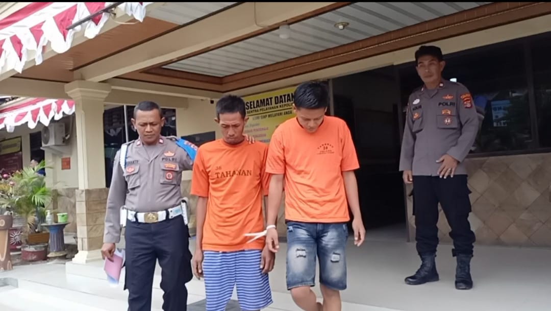 Dua Bandit Diamankan Polsek Terbanggi Besar, Satu Pelaku Spesialis Curas di Jalan Baru