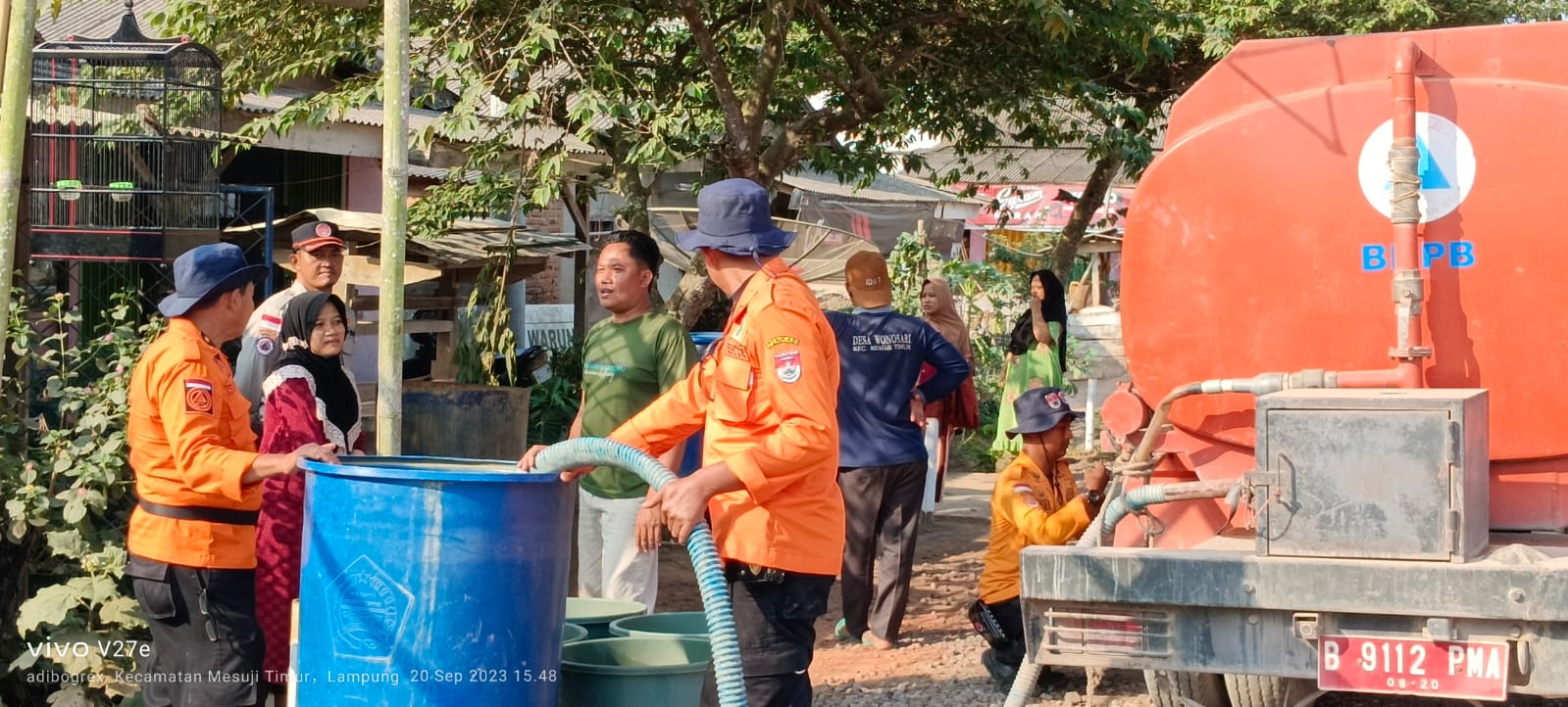 Pemkab Mesuji Distribusikan Puluhan Ribu Liter Air Bersih untuk Masyarakat