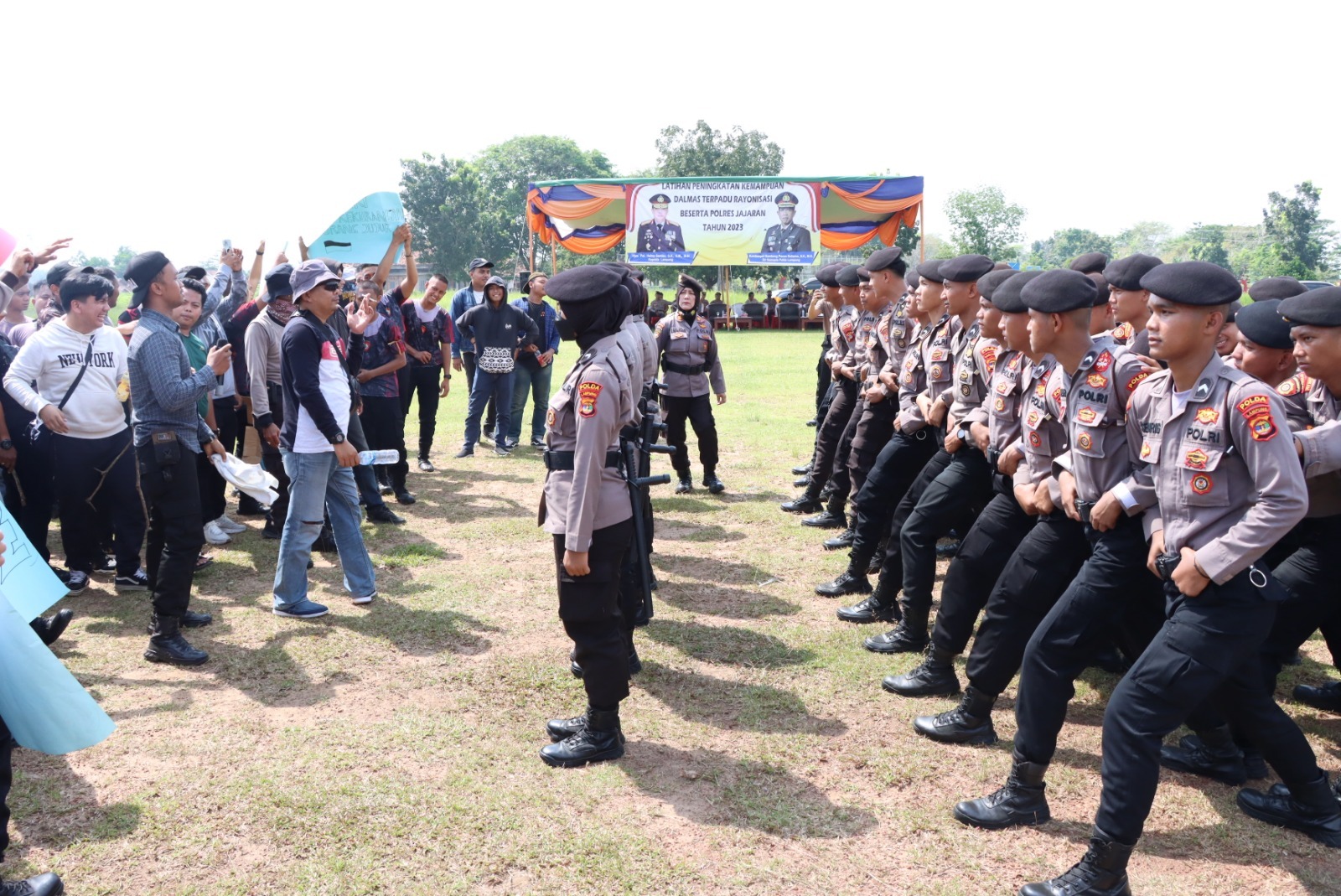 Polda Lampung dan 6 Polres Latihan Dalmas Terpadu, Begini Kata Wakapolda