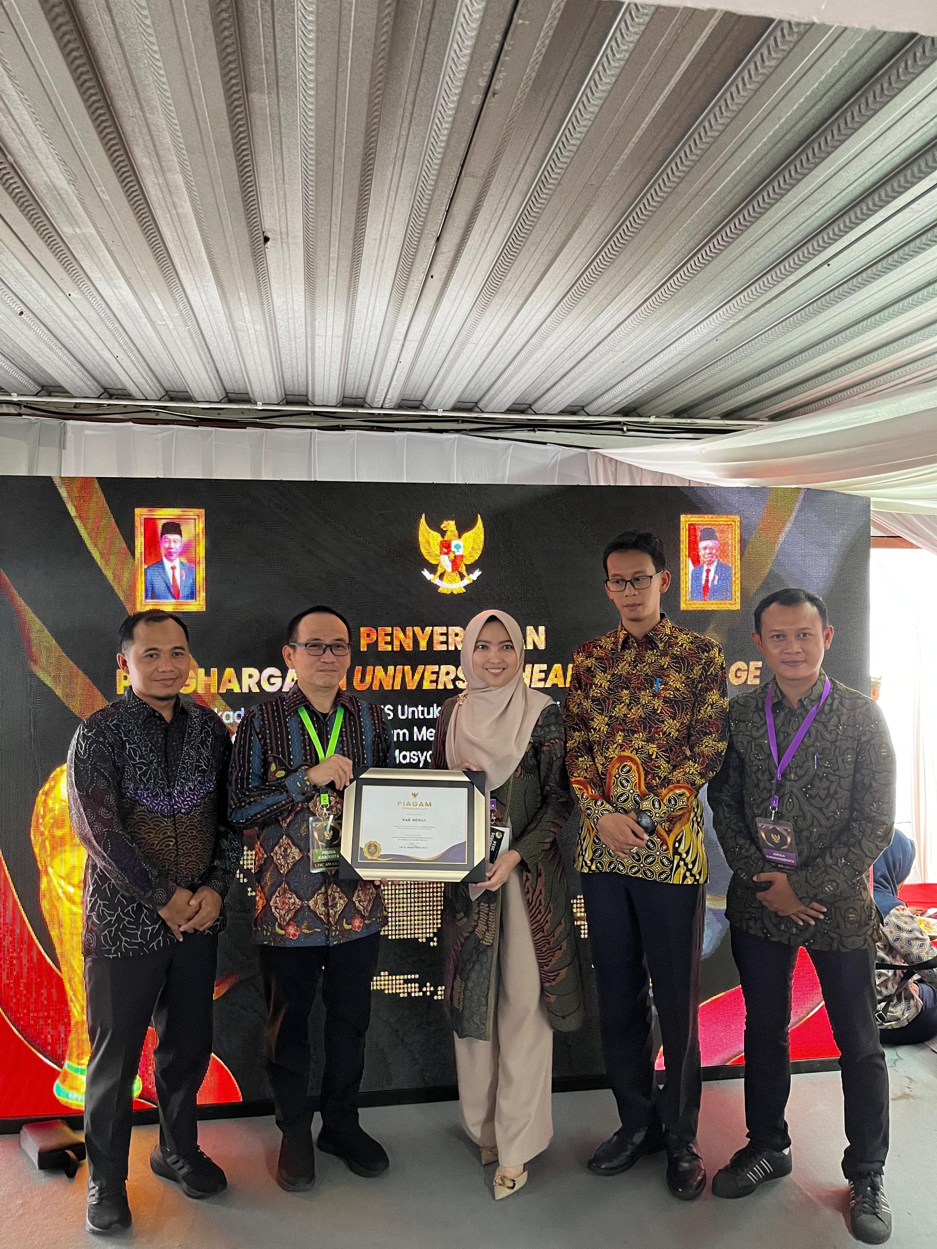 Selamat, Pemkab Mesuji Raih Penghargaan UHC Awards 2024