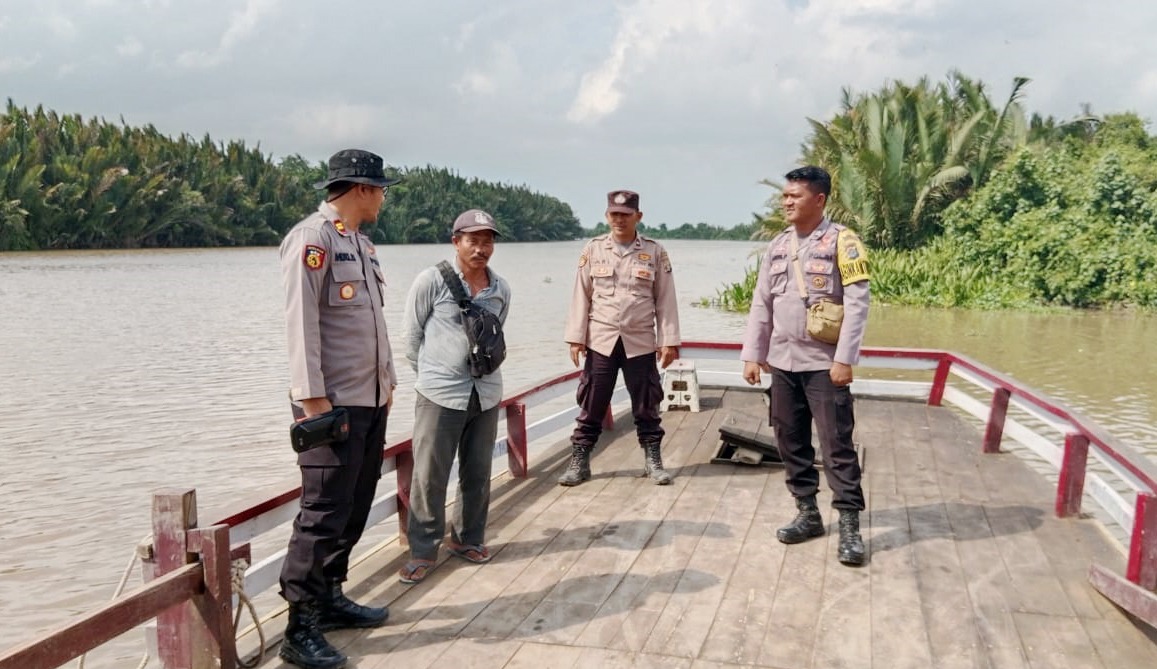 Patroli Dermaga, Ini Hal Penting yang Disampaikan Polsek Rawa Pitu Polres Tulang Bawang