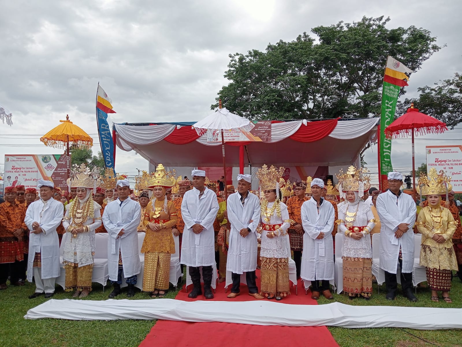 Pemkab Tulang Bawang Gelar Festival Megou Pak 2024, Pj Bupati dan Forkopimda Dapat Gelar Adat