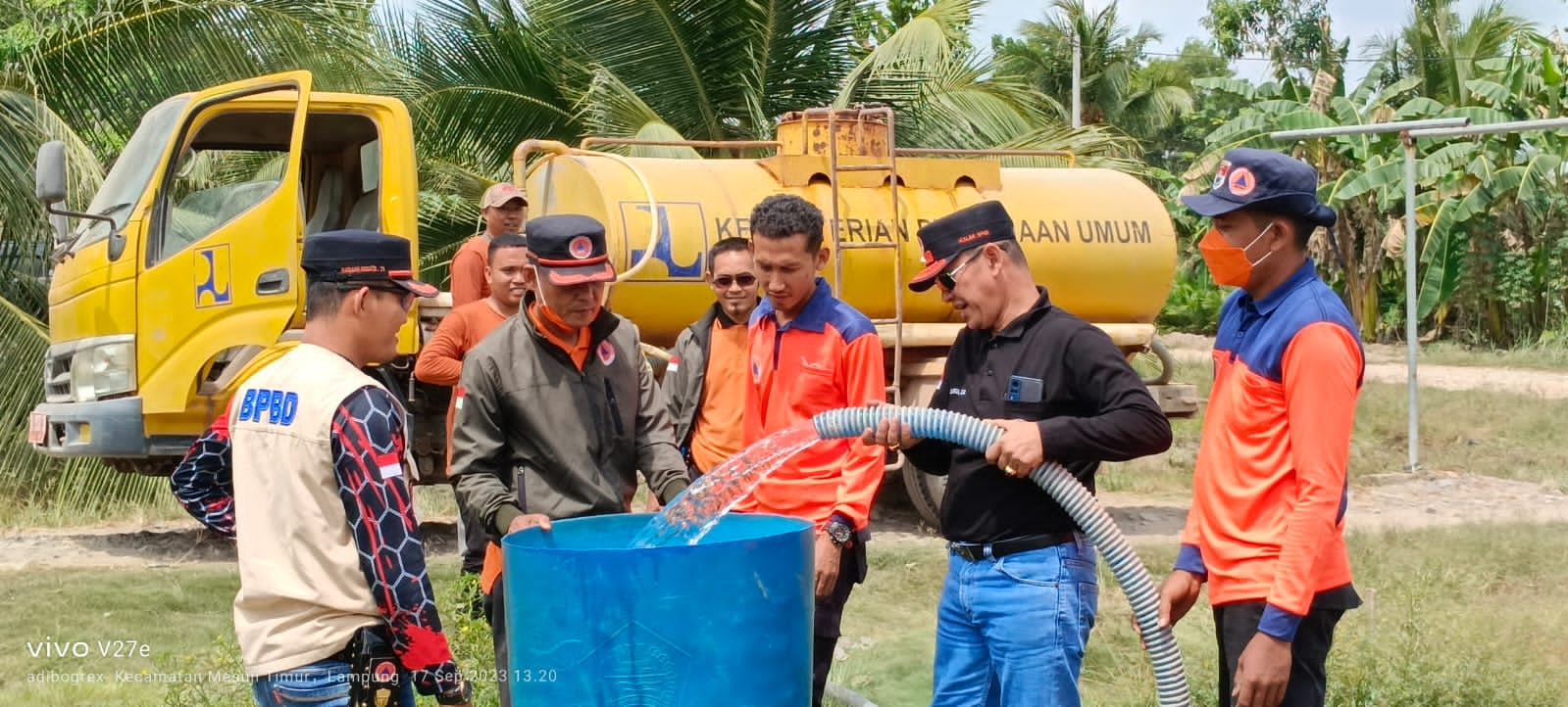 Kemarau Panjang, Pemkab Mesuji Mulai Distribusikan Bantuan Air Bersih untuk Warga