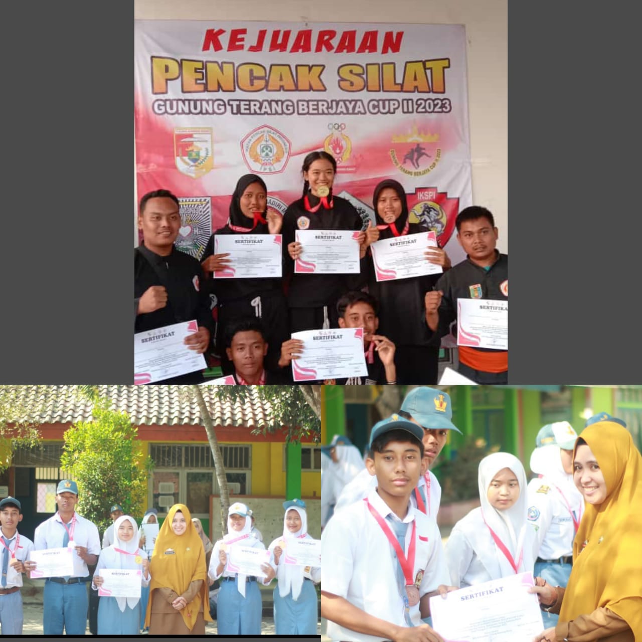 Keren, SMAN 1 Way Serdang Mesuji Borong Juara Pencak Silat Gunung Terang Berjaya Cup