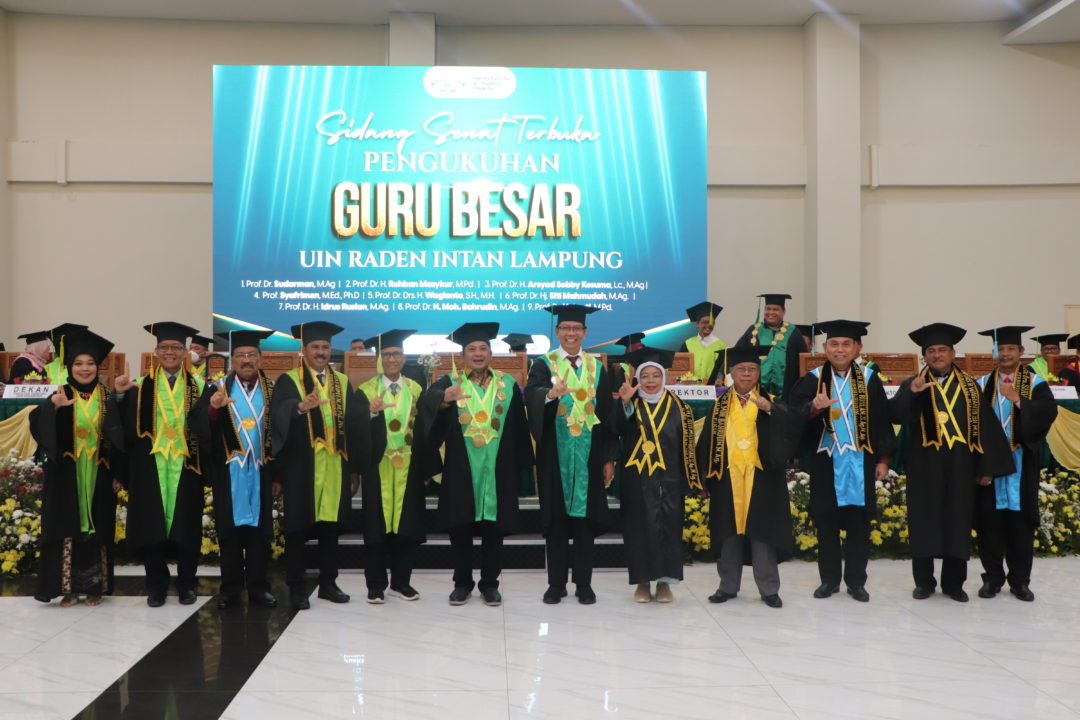 UIN Raden Intan Lampung Tambah 9 Guru Besar, Ini Sosok Mereka