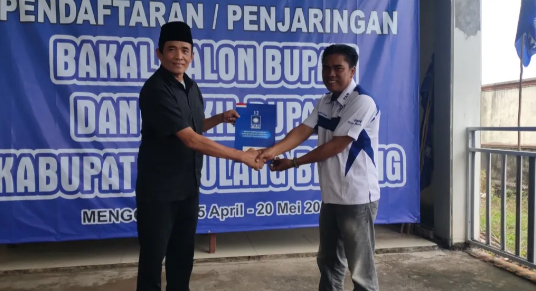 Ketua KONI Arif Budiman Ambil Formulir Pendaftaran Bakal Calon Bupati dari PAN Tulang Bawang, Begini Katanya