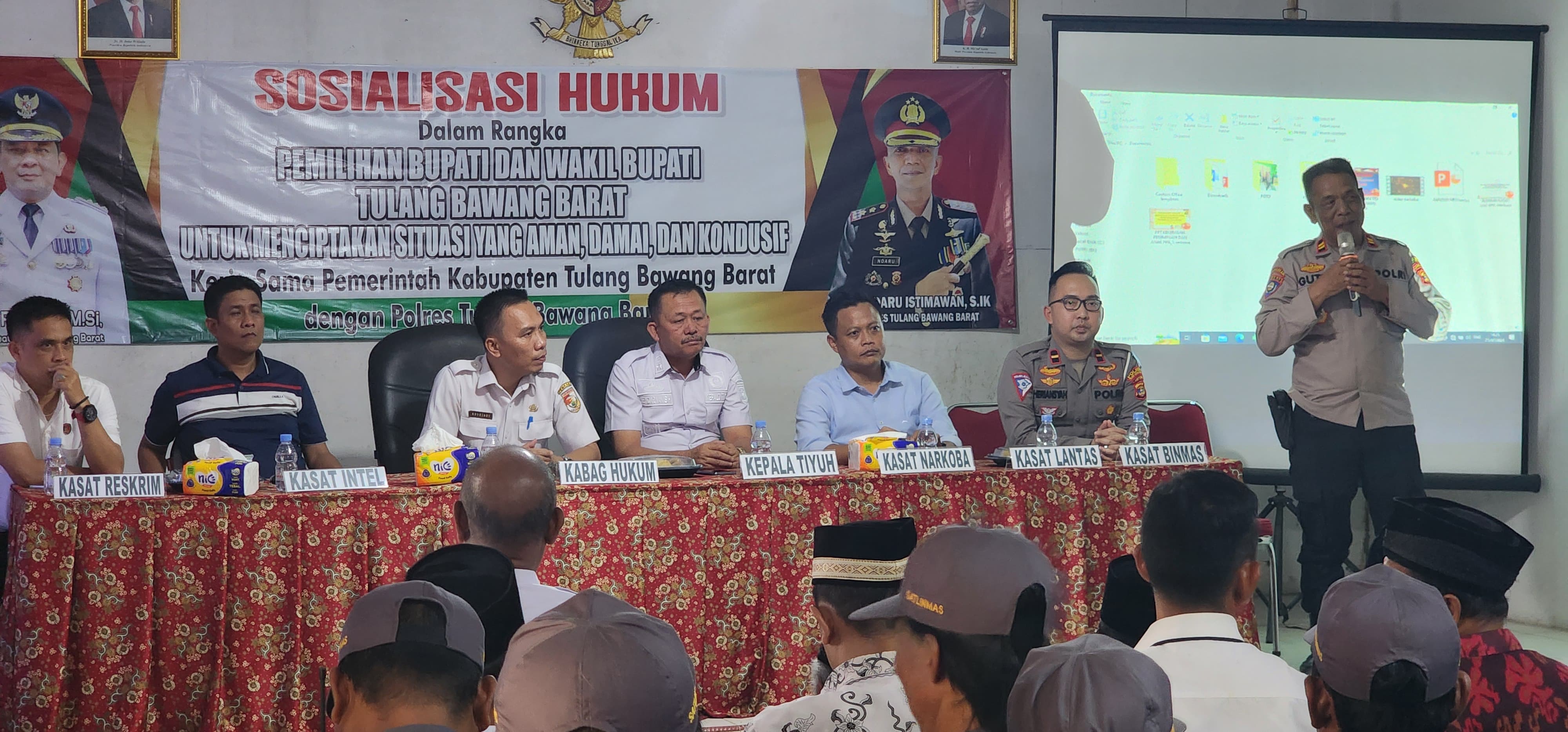 Cooling System, Polres Tulang Bawang Barat Beri Penyuluhan Hukum ke Warga