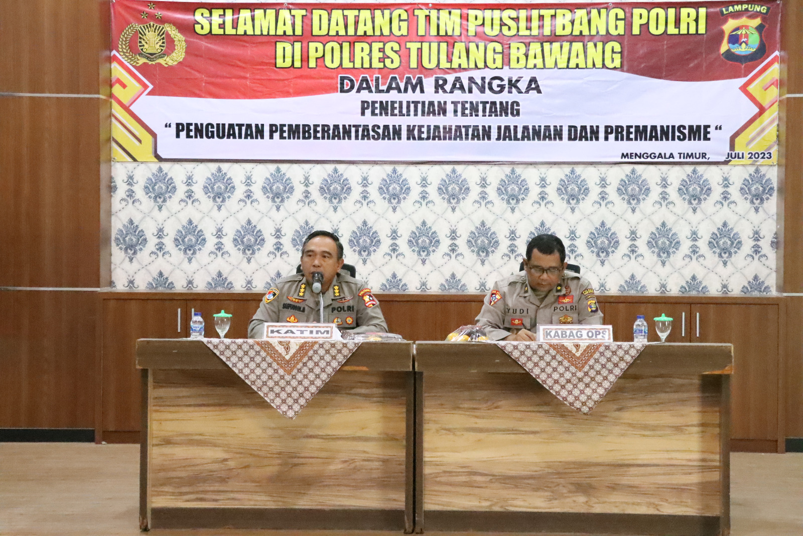 Tim Mabes Polri Datang ke Tulang Bawang, Kumpulkan Personel Polres, Ada Apa? 