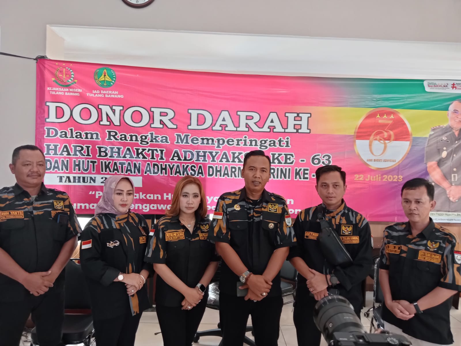 Partisipasi Dalam Giat Donor Darah, Pekat IB Apresiasi Kejaksaan Negeri Tulang Bawang