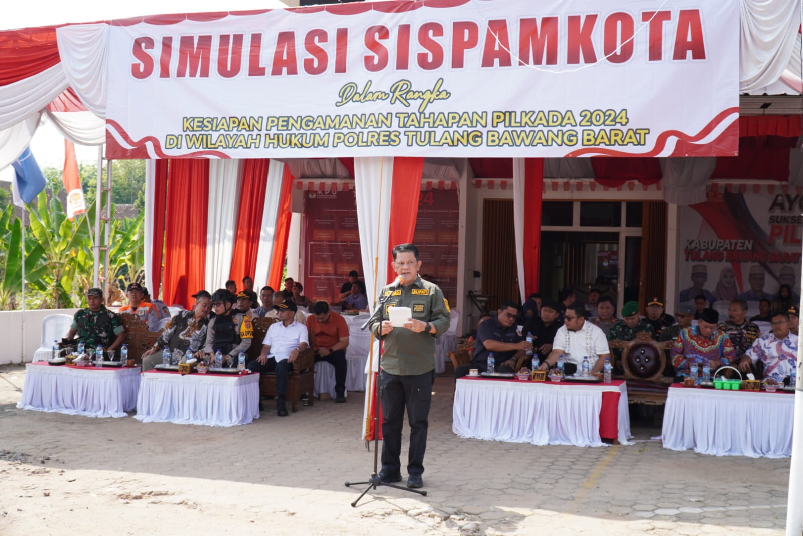 Pesan Pj. Bupati Tulang Bawang Barat M. Firsada Saat Buka Simulasi Sispamkota