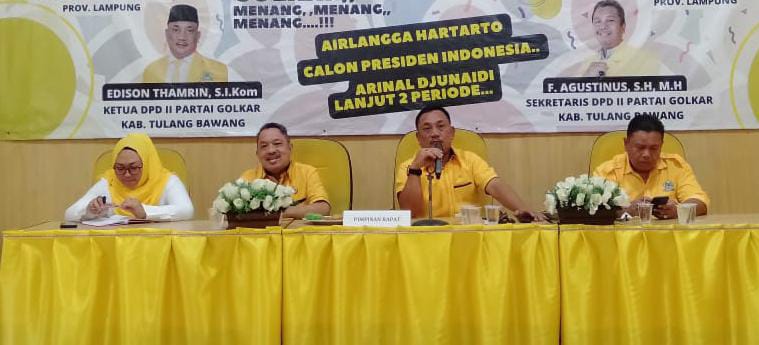 Golkar Rekomendasikan 4 Nama Bakal Calon Bupati dan Wakil Bupati Tulang Bawang, Ini Sosoknya