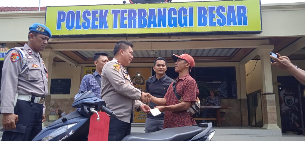 Hilang Dicuri, Motor Warga Lampung Tengah Dikembalikan Polisi