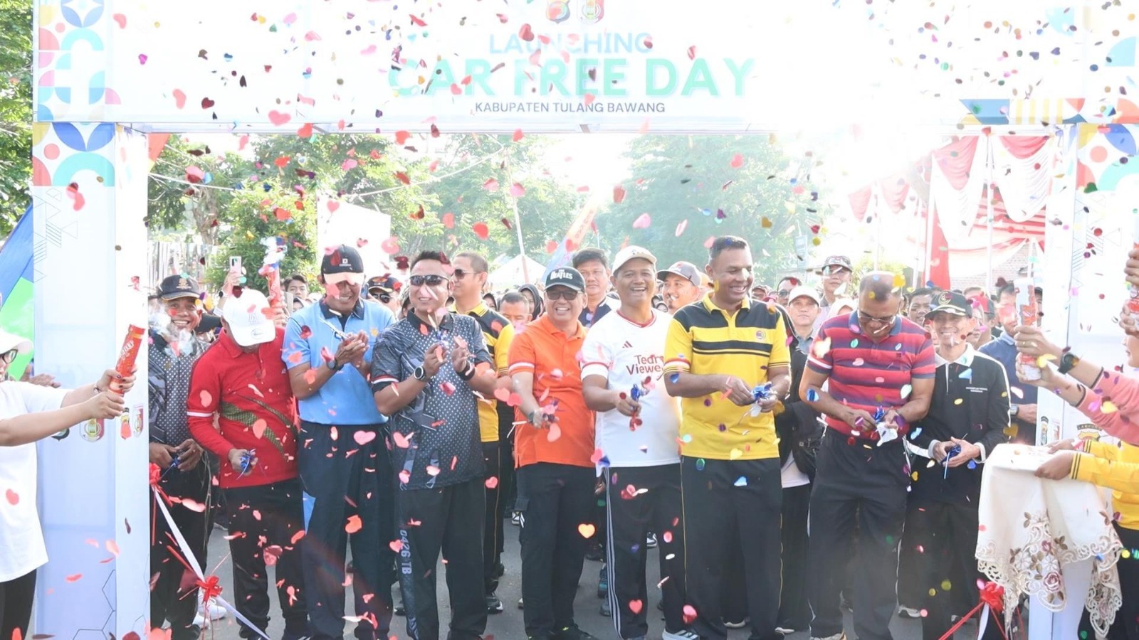 Perdana, Tulang Bawang Gelar Car Free Day