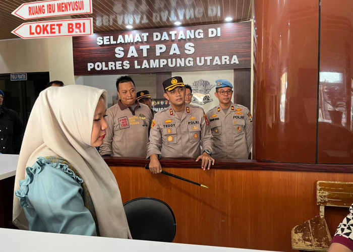 Kapolres Lampung Utara Tiba-Tiba Sidak Ruang Pelayanan, Kenapa ya? 