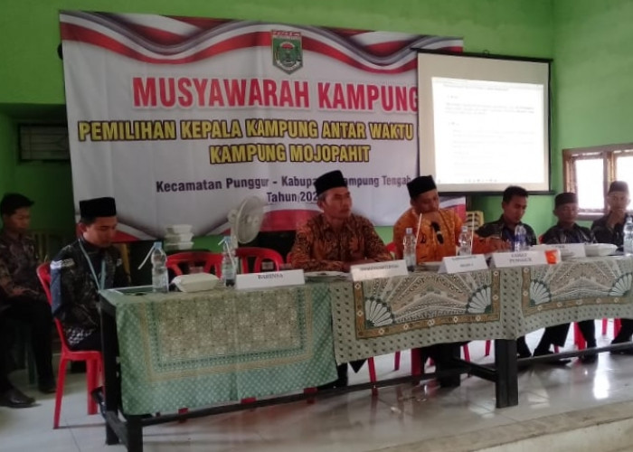 Musyawarah PAW Kepala Kampung Mojopahit Lampung Tengah, 130 Peserta Berikan Hak Pilih