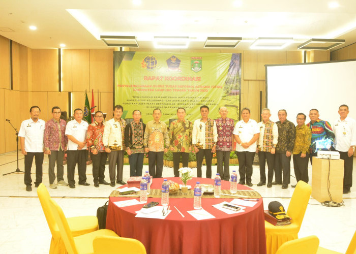 Rapat Koordinasi GTRA, Kepala BPN Lampung Tengah: Reforma Agraria Butuh Komitmen Bersama