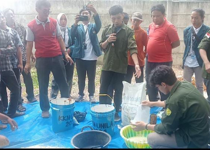 Mahasiswa KKN Unila Edukasi Warga Menggala Pemanfaatan Limbah Singkong, Begini Momennya