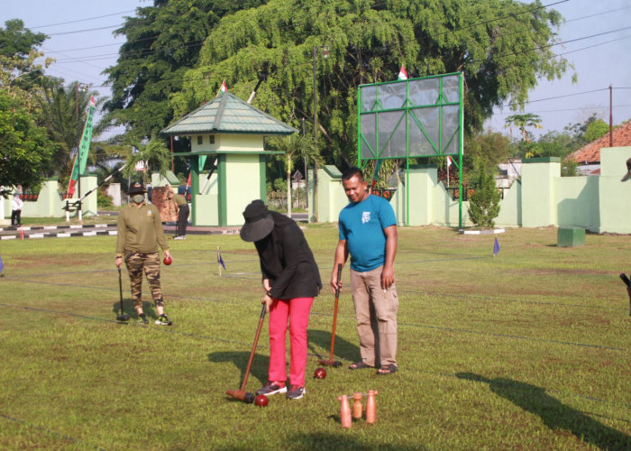 Jelang Tanding, Kodim Tulang Bawang Fokus Latihan Wood Ball