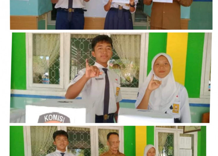 Layaknya Pemilu, SMPN 11 Mesuji Gelar Pemilihan Ketua OSIS