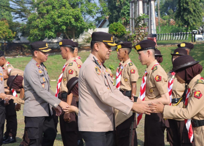 Kapolres Lampura Lepas Kontingen Saka Bhayangkara Ikuti Lokabhara, Begini Pesannya