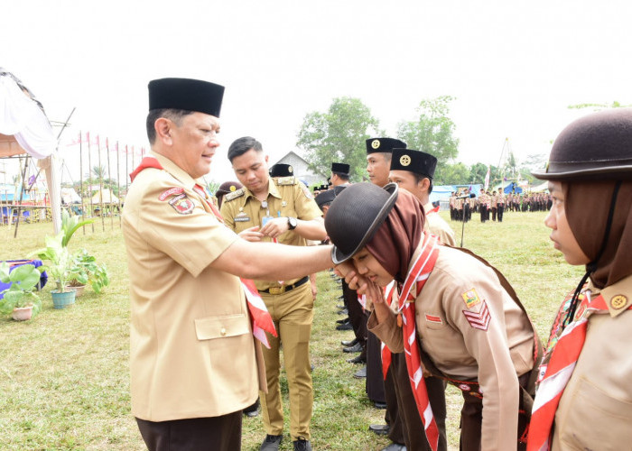 Apel Besar Hari Pramuka ke-62, Begini Pesan Pj Bupati Tulang Bawang Barat Firsada