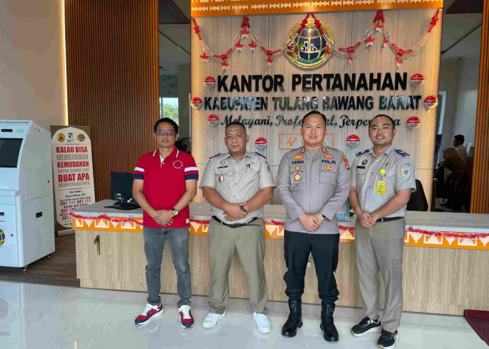 Kapolres Tulang Bawang Barat Audiensi dengan Kepala BPN, Ini Tujuannya