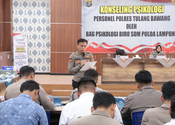 Puluhan Polisi di Tulang Bawang Dapat Konseling Psikologi, Ternyata Ini Tujuannya