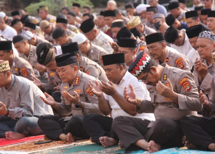 Minta Turun Hujan, Polresta Bandar Lampung Salat Istisqa dan Doa Bersama