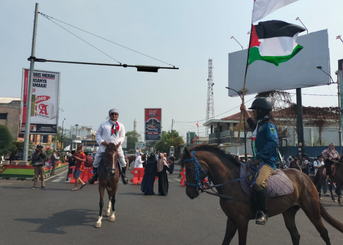 Aksi Bela Palestina Bergema di Lampung, Begini Potretnya