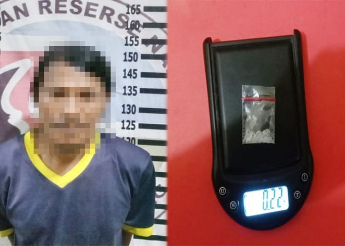 Simpan 0,22 Gram Sabu, Buruh Asal Tulang Bawang Diciduk Polisi