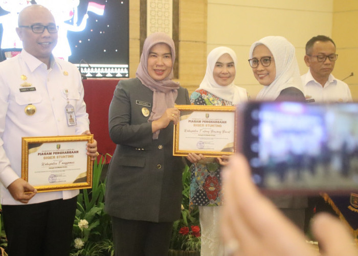 Mantap, Pemkab Tulang Bawang Barat Raih Penghargaan SIGER Stunting dari Pemprov Lampung