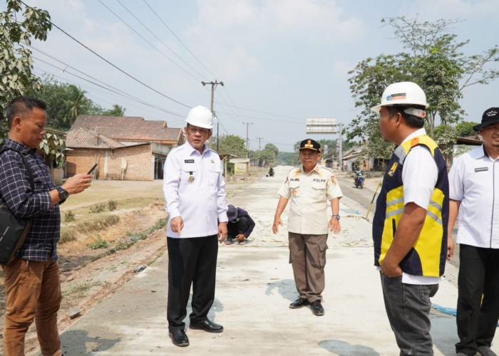 Tinjau Perbaikan Jalan Program IJD, Pj Bupati Tulang Bawang Barat Firsada Sampaikan Hal Penting Ini