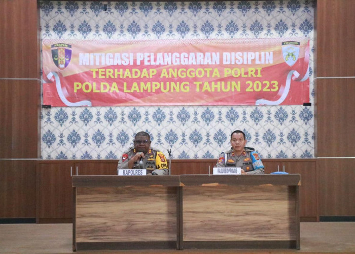 Propam Polda Lampung Ingatkan Anggota Polres Tulang Bawang Tidak Boleh Bekingi Pengedar dan Pemakai Narkoba