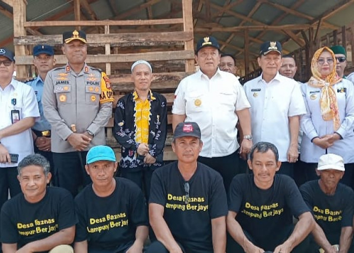 Kunjungi Tulang Bawang, Gubernur Lampung Launching Program Kampung Baznas Sektor Peternakan