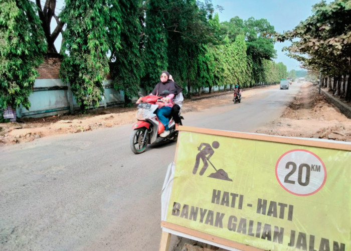 Perbaikan Jalan yang Lambat Dikeluhkan Warga Poncowati Lampung Tengah