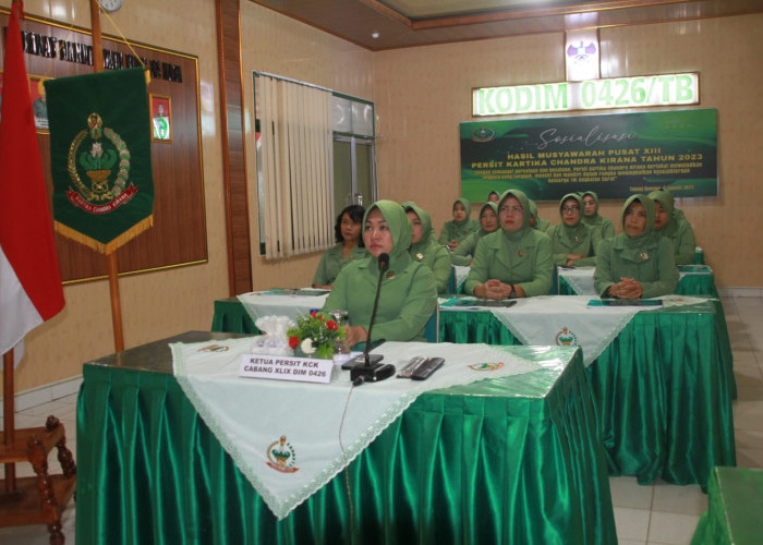 Persit Kartika Chandra Kirana Cabang Kodim Tulang Bawang Ajak Anggota Bijak Bermedia Sosial