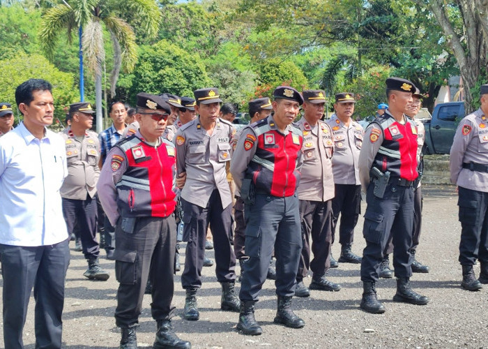 161 Polisi Siaga, Amankan Pelantikan Kepala Desa di Lampung Utara