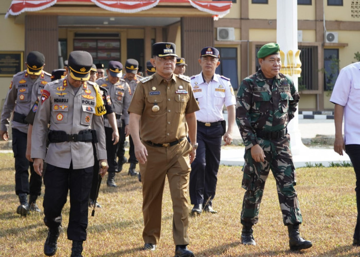 Pj. Bupati Tulang Bawang Barat Hadiri Apel Gelar Pasukan Operasi Zebra Krakatau 2023, Begini Pesan Kapolres