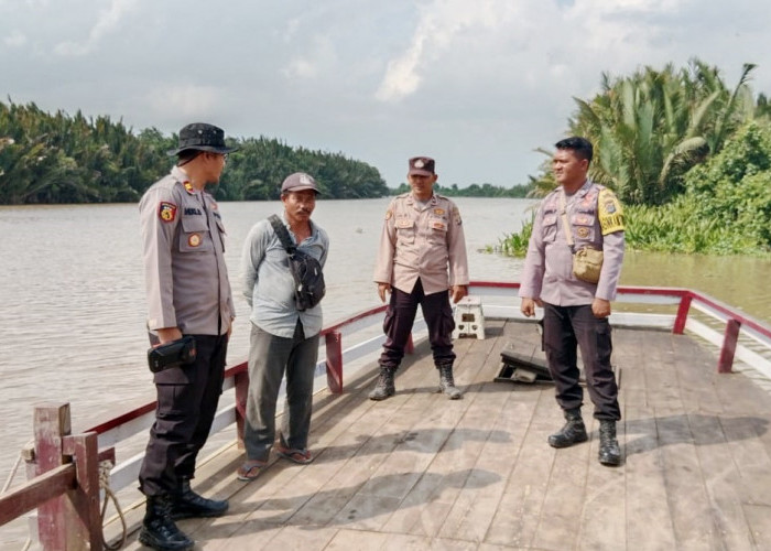 Patroli Dermaga, Ini Hal Penting yang Disampaikan Polsek Rawa Pitu Polres Tulang Bawang