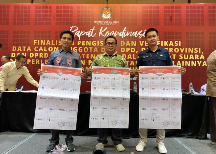 KPU Mesuji Validasi dan Finalisasi Surat Suara Pemilu 2024