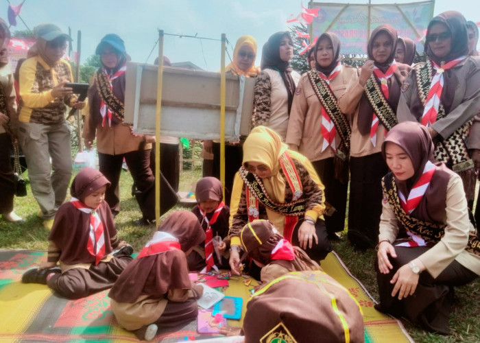 Bunda PAUD Lampung Tengah Ajak Anak Mengenal Pramuka, Ternyata Seru dan Menyenangkan Loh